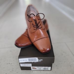 Boys Florsheim Brown Leather Dress Shoes